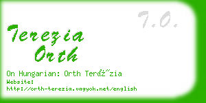 terezia orth business card